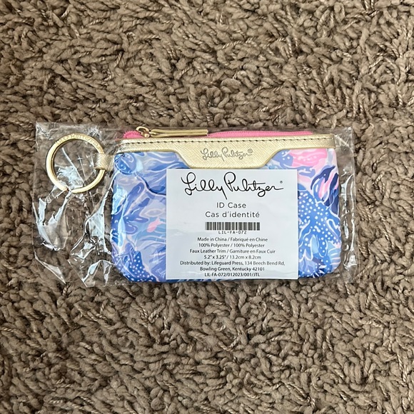 LILLY PULITZER classic green floral dress with plus FREE ID Case - Picture 7 of 8